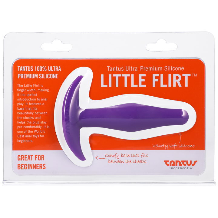 Tantus Silicone Little Flirt Butt Plug Purple Haze