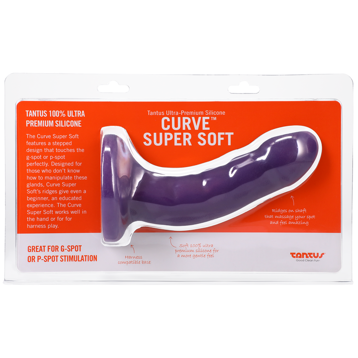 Silicone Curve Dildo Amethyst