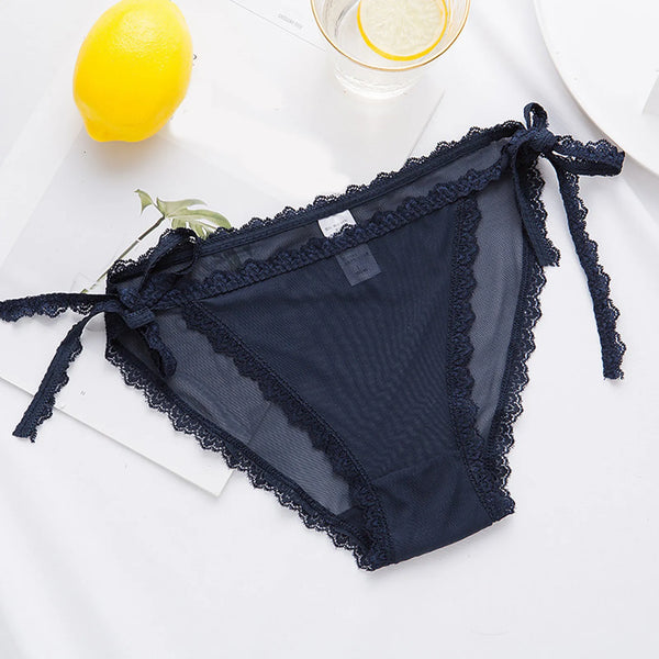 Sexy Lingerie Women'S Panties Adjustable Lace Sexy Panties Sheer Mesh Cotton Panties Female Underwear Woman Clothing