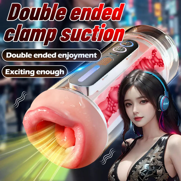 Automatic Male Masturbator Cup Sex Toys Sexy Voice Blowjob Vaginal Penetration Pocket Pussy Masturbator Toy Adults Goods for Man