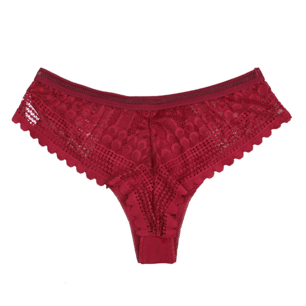 Women Solid Color Briefs Underpants Sleepwear Underwear Shorts Homewear Lingerie Lace Bandage Panties High Waist Panties
