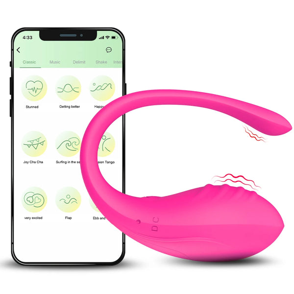 Wearable Dildo Vibrating Egg 9 Modes APP Remote Control Vaginal Massage Clit Stimulator Vibrator Female Sex Toys for Adults
