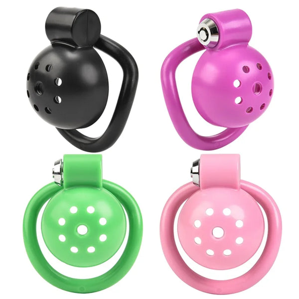 Male Penis Chastity Cage Set Small Bird Chastity Cage Belt With 5 Size Padlock Cock Ring Penis Lock Bondage Slave Man Sex Toy
